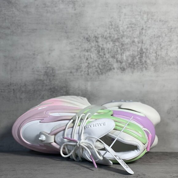 Balmain "Multicolor" Unicorn Low-Top Leather Height-Booster - Picture 6 of 9